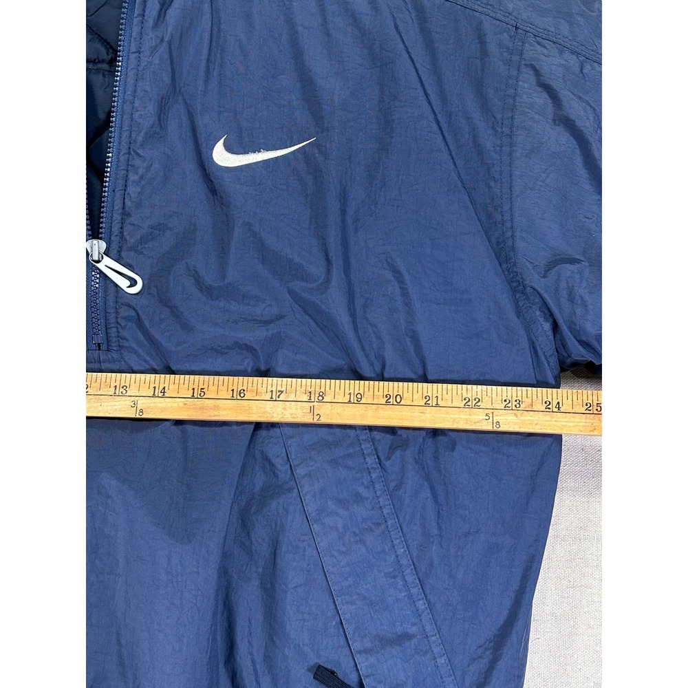 Vintage Nike Men's Medium 1/2 Zip Puffer Jacket‎ SWOOSH Embroidered Game Day - Picture 4 of 6